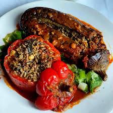 دلمه فلفل و بادمجان