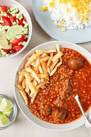 خورشت قیمه سیب زمینی