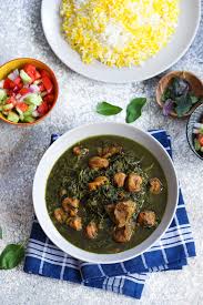 خورشت آلو اسفناج